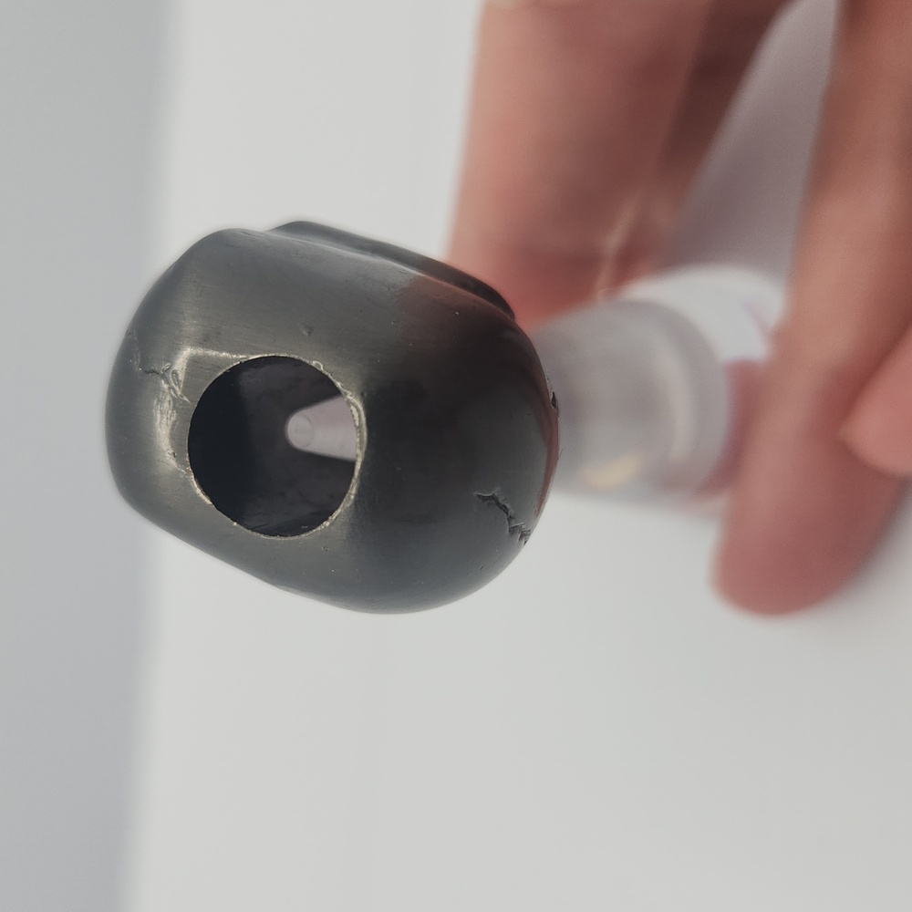 Solid Skull Large Hole Bead Hematite? - image 2